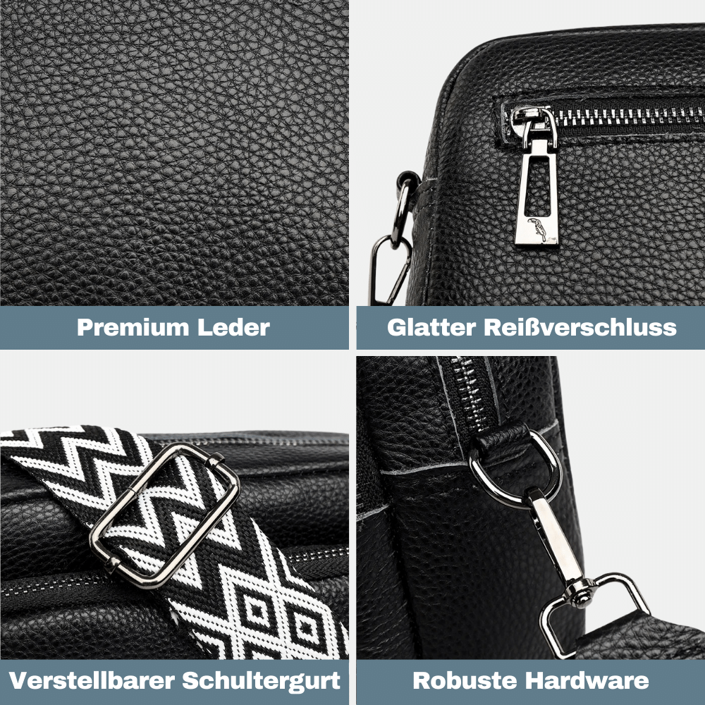 LoxBag - Premium Leder Umhängetasche
