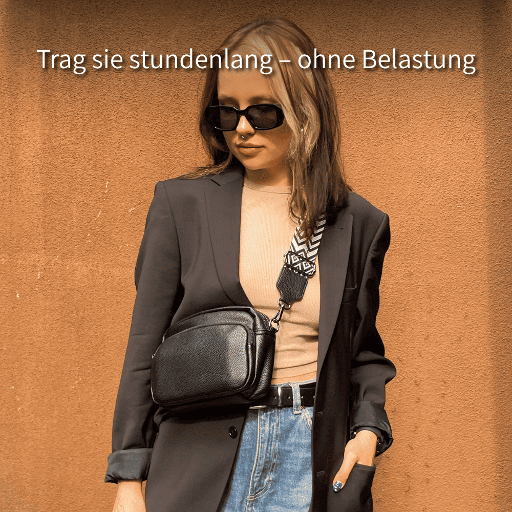 LoxBag - Premium Leder Umhängetasche